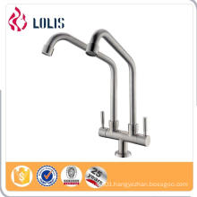 China supplier stainless steel two spout kitchen taps mixer